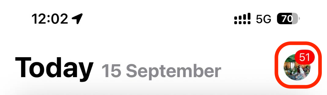 步骤2:点击头像